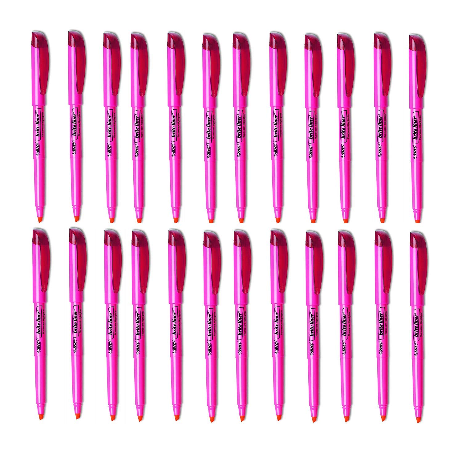 Amazon.com : BIC Brite Liner Highlighter, Chisel Tip, Pink, 24